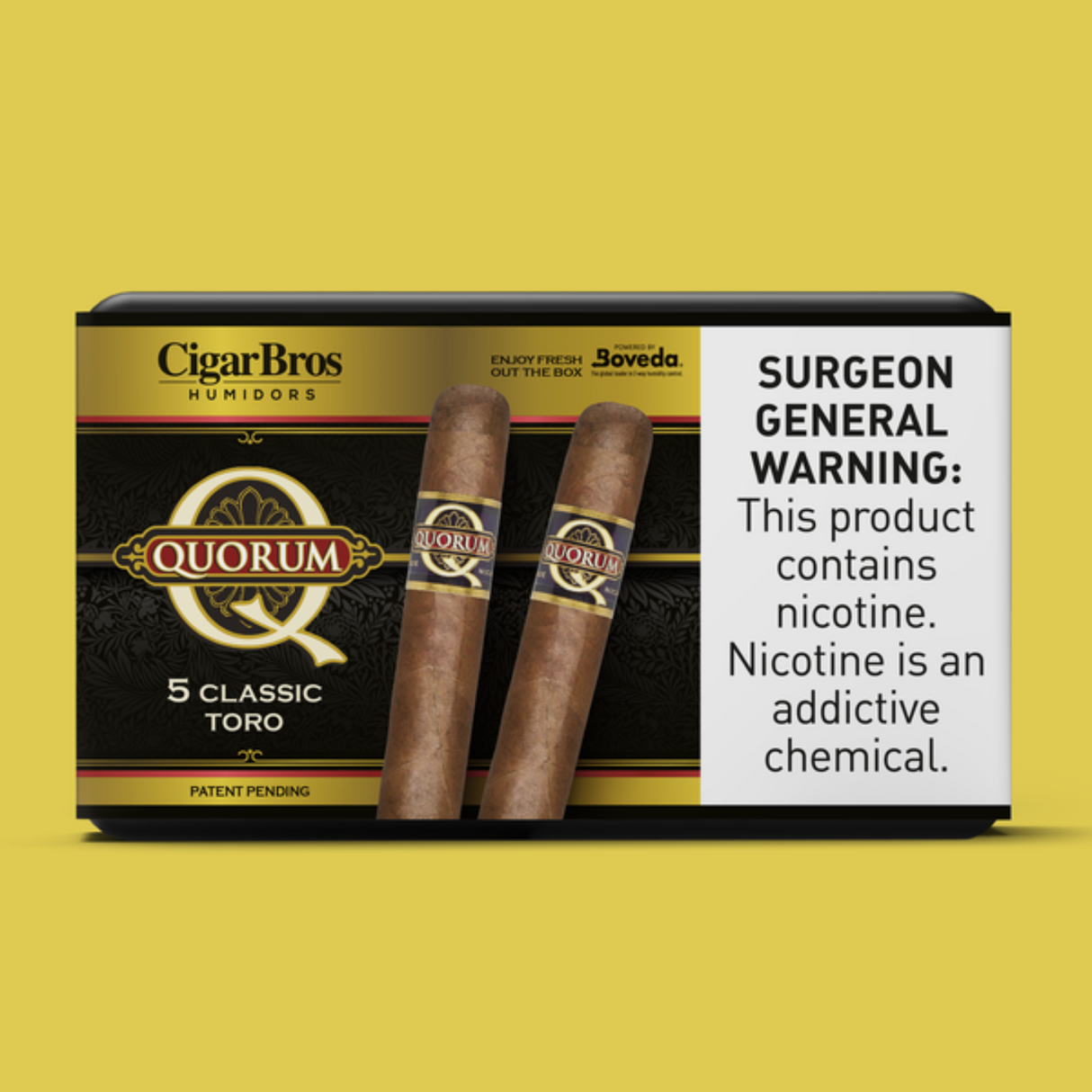 Quorum Toro Classic 6x50 - 5 Pack (Ecuadorian Sumatra Medium-Bodied) by CigarBros