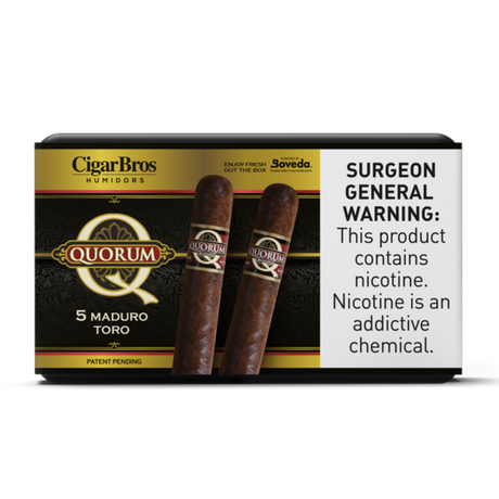 Quorum Toro Maduro 6x50 - 5 Pack (Connecticut Broadleaf Medium-Bodied) by CigarBros-1
