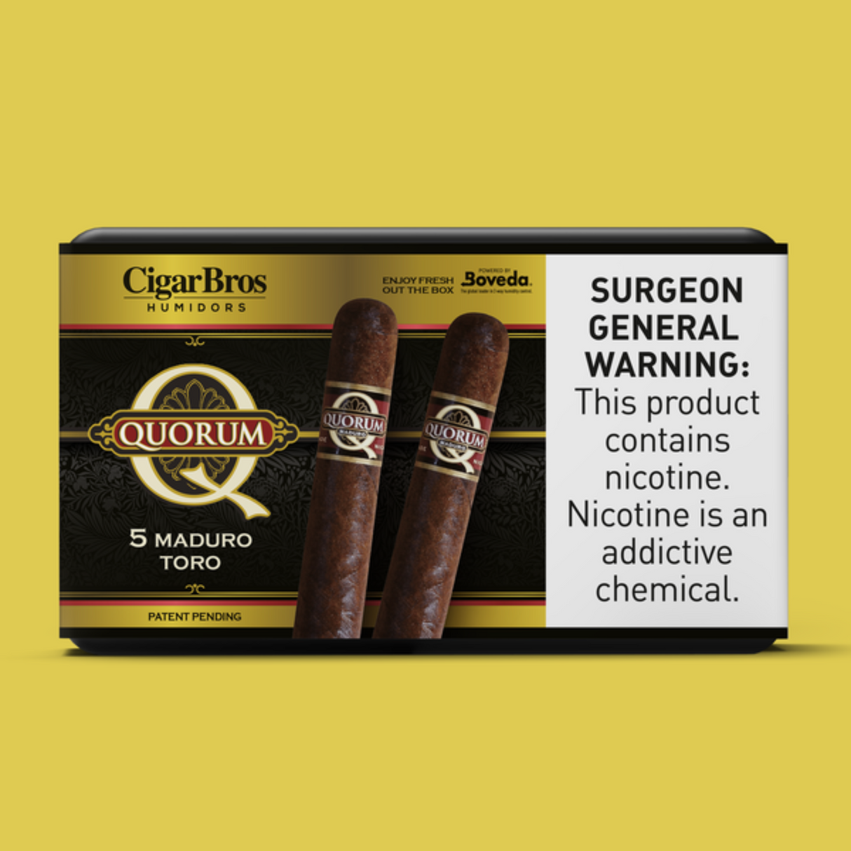 Quorum Toro Maduro 6x50 - 5 Pack (Connecticut Broadleaf Medium-Bodied) by CigarBros