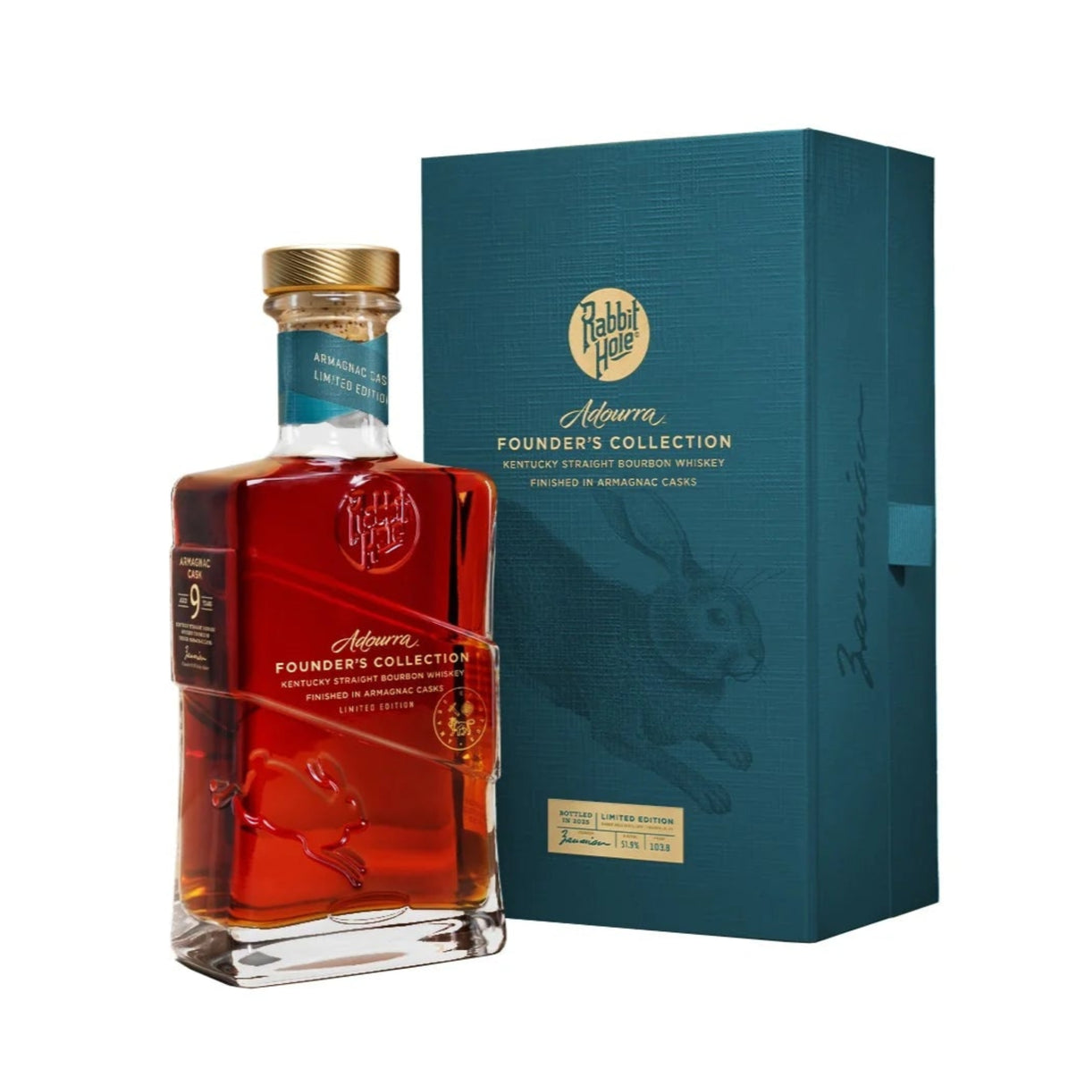 Rabbit Hole Kentucky Straight Bourbon 9 Year Whiskey – Adourra Founder's Collection Limited Edition