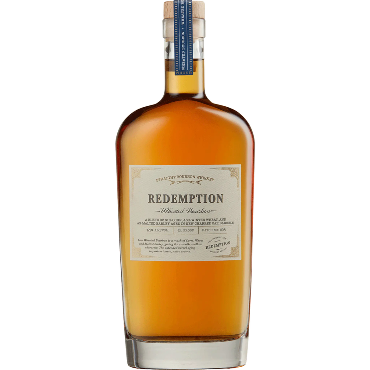 Redemption Straight Bourbon Wheated Whiskey