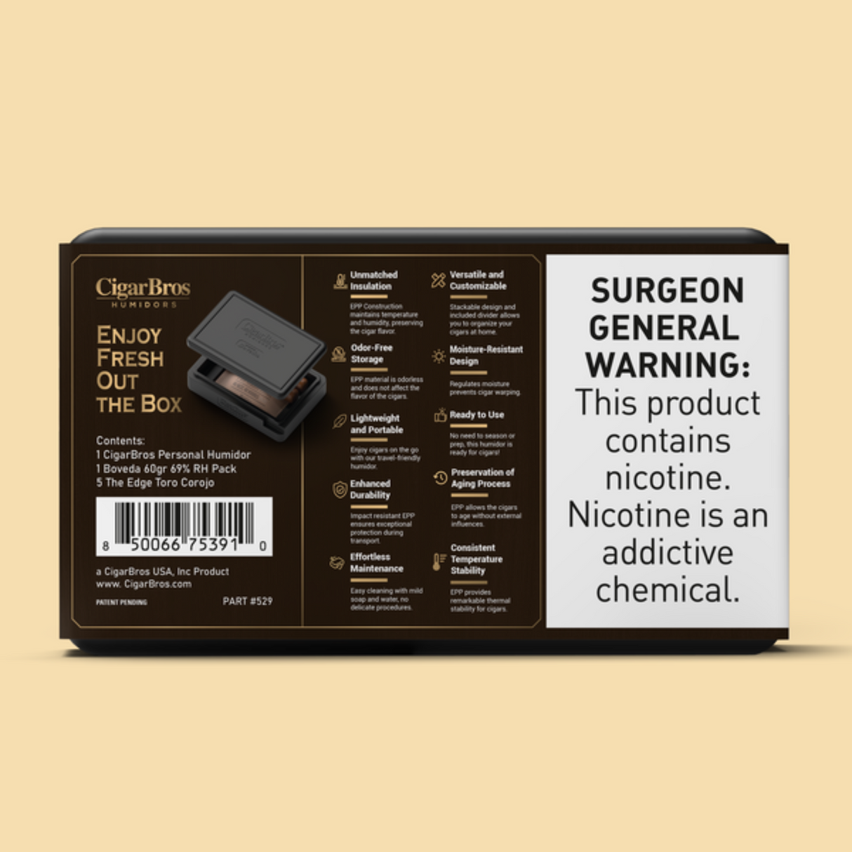 Rocky The Edge Toro Corojo 6x52 - 5 Pack (Honduran Full-Bodied) by CigarBros-2