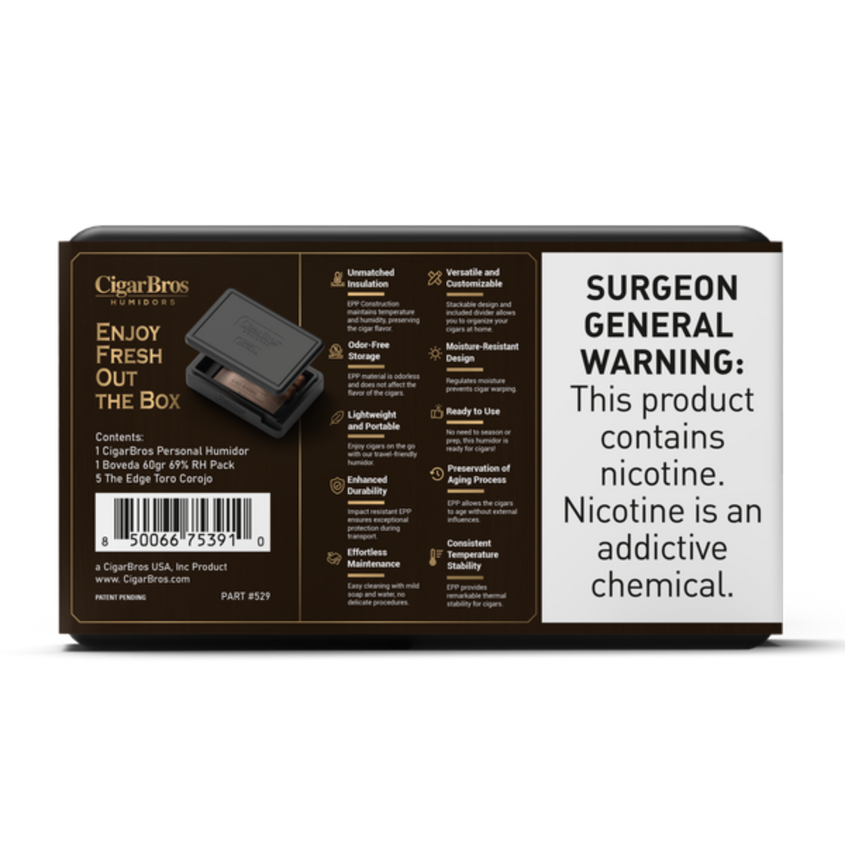 Rocky The Edge Toro Corojo 6x52 - 5 Pack (Honduran Full-Bodied) by CigarBros-3