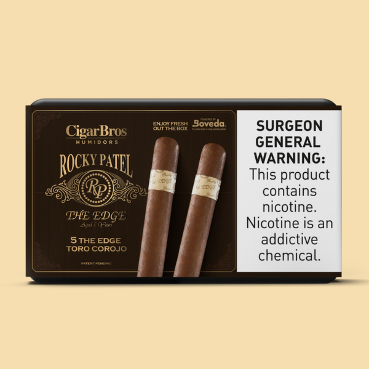 Rocky The Edge Toro Corojo 6x52 - 5 Pack (Honduran Full-Bodied) by CigarBros