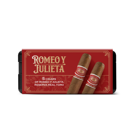 Romeo Y Julieta Reserva Real 6x54 - 5 Pack (Ecuadorian Connecticut Mild-Medium-Bodied) by CigarBros-5