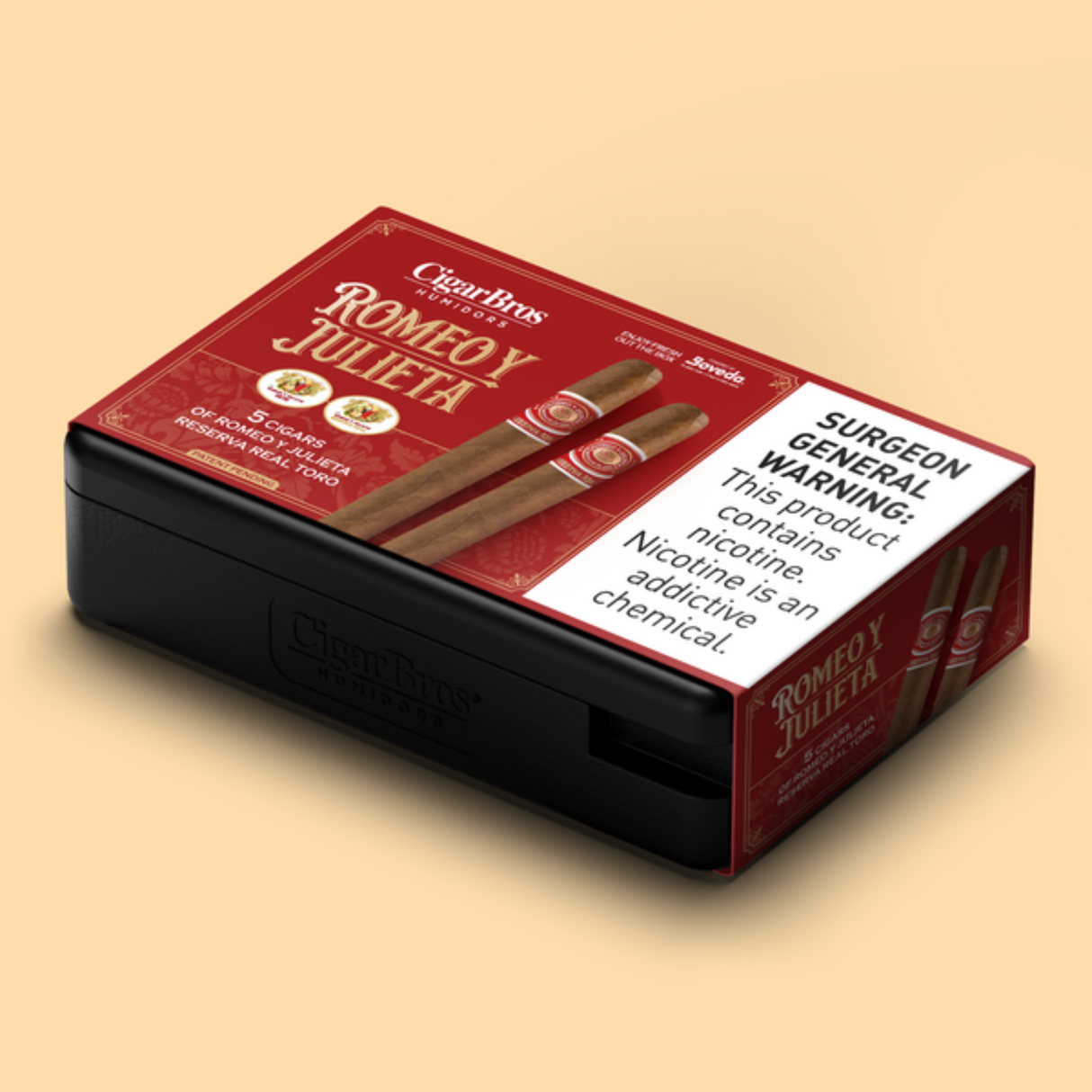 Romeo Y Julieta Reserva Real 6x54 - 5 Pack (Ecuadorian Connecticut Mild-Medium-Bodied) by CigarBros-8