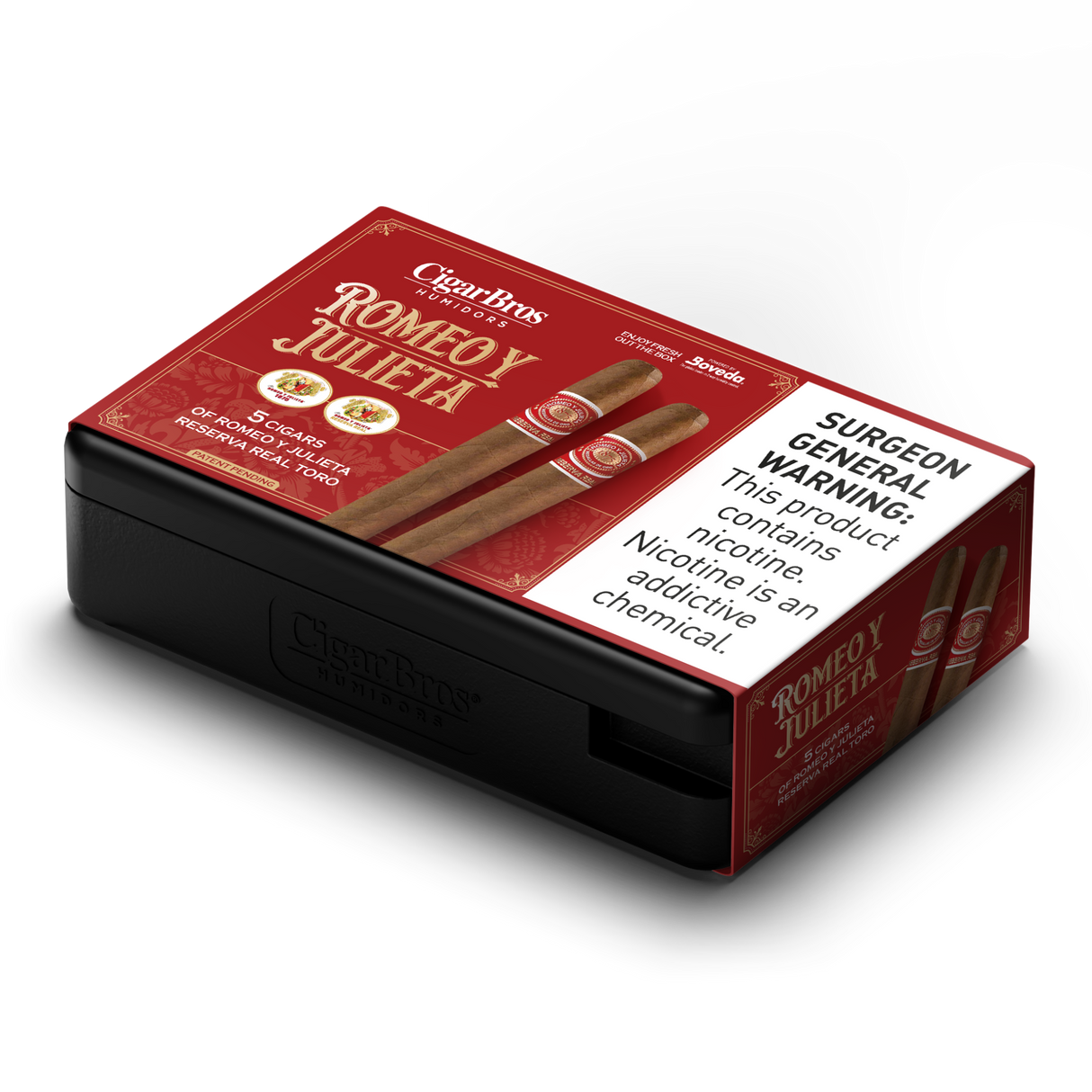 Romeo Y Julieta Reserva Real 6x54 - 5 Pack (Ecuadorian Connecticut Mild-Medium-Bodied) by CigarBros-9