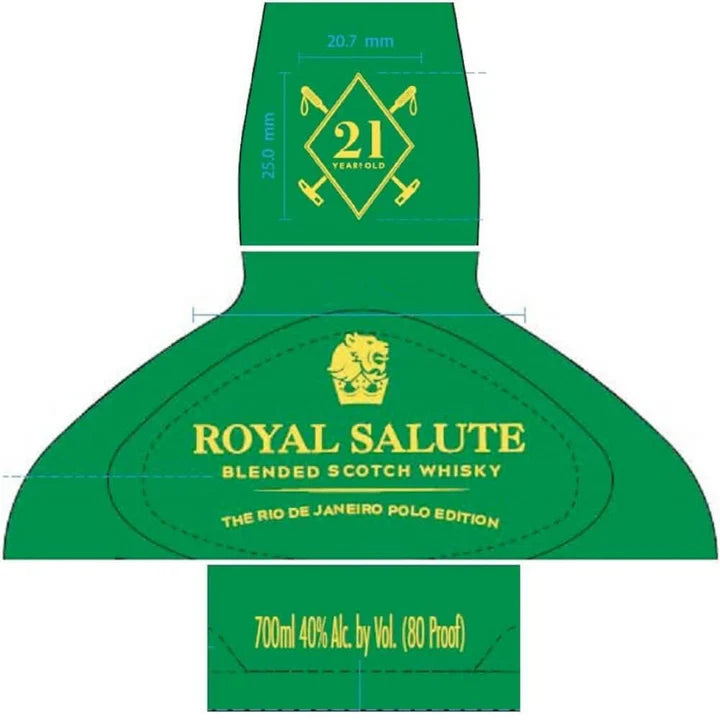 Royal Salute Blended Scotch 21 Year Whiskey The Rio De Janeiro Polo Edition