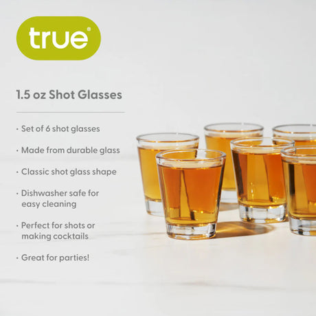 Shooter 1.5 oz Shot Glasses, Set of 6-5