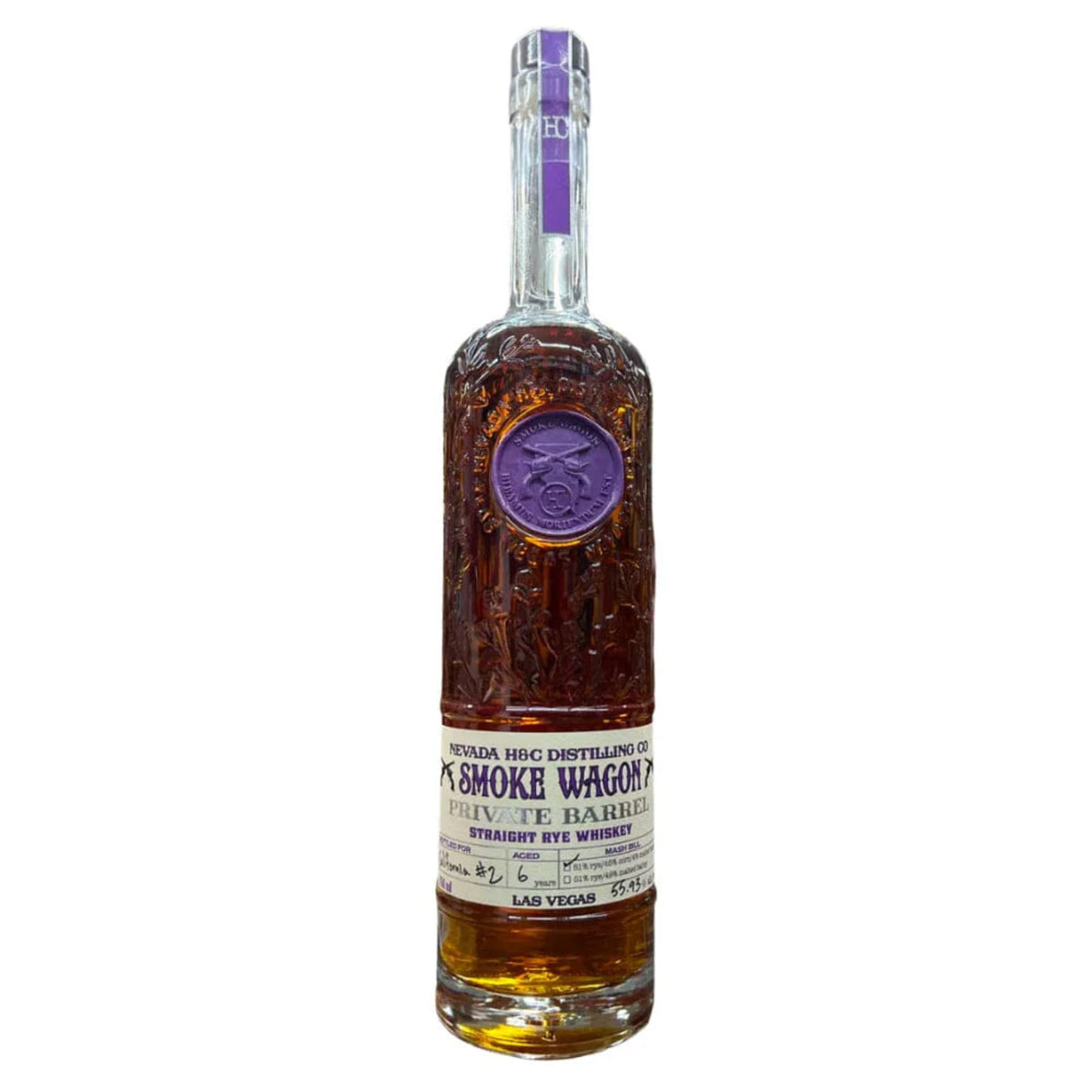 Smoke Wagon 6 Year Straight Rye Whiskey - Private Barrel