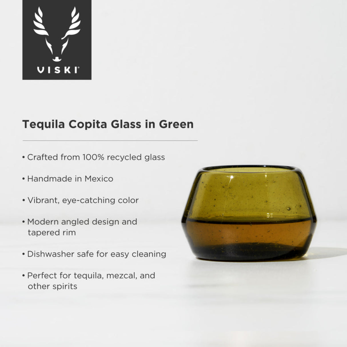 Tequila Copita Glass in Green-5