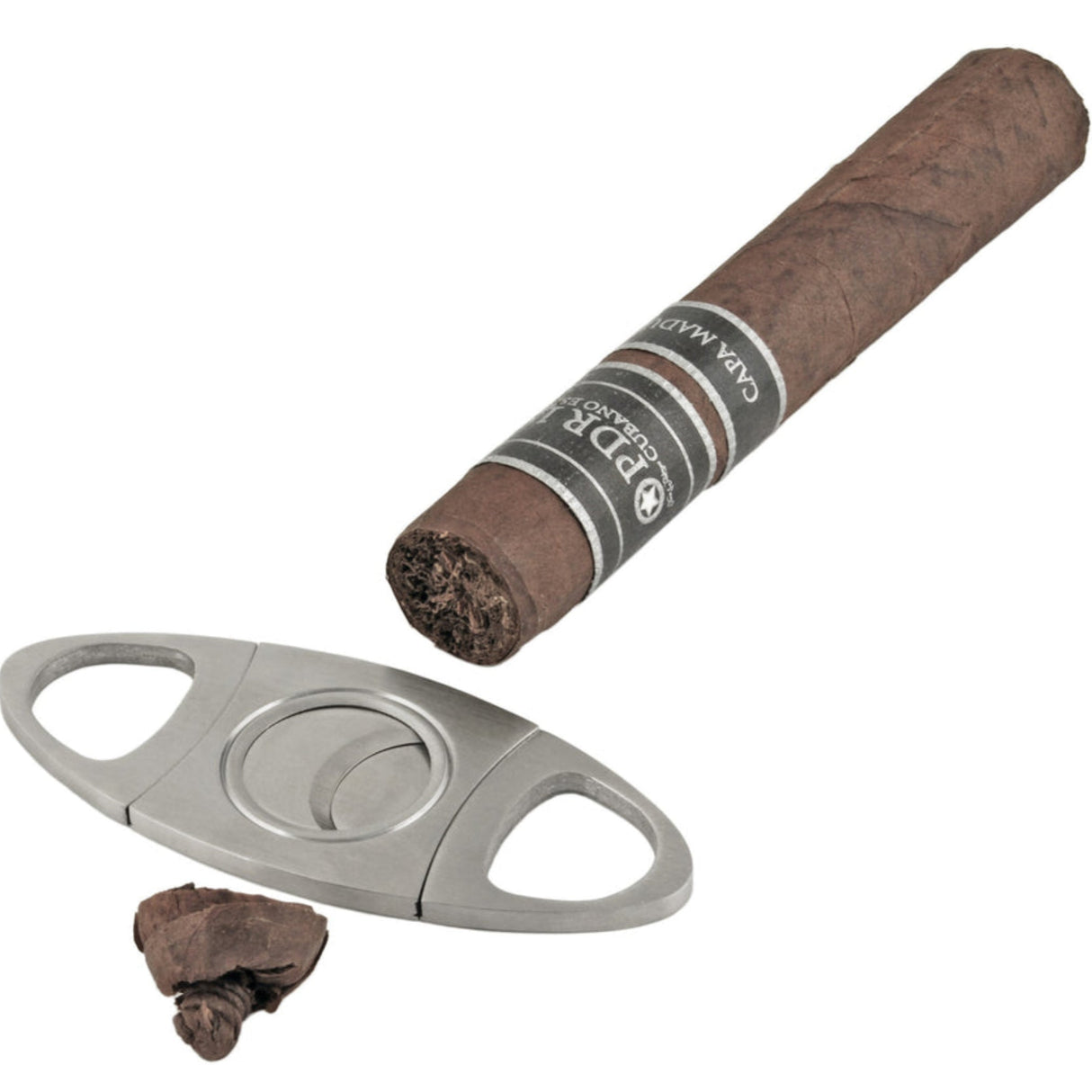 True Escudo Superior Stainless Steel Guillotine Cigar Cutter-2