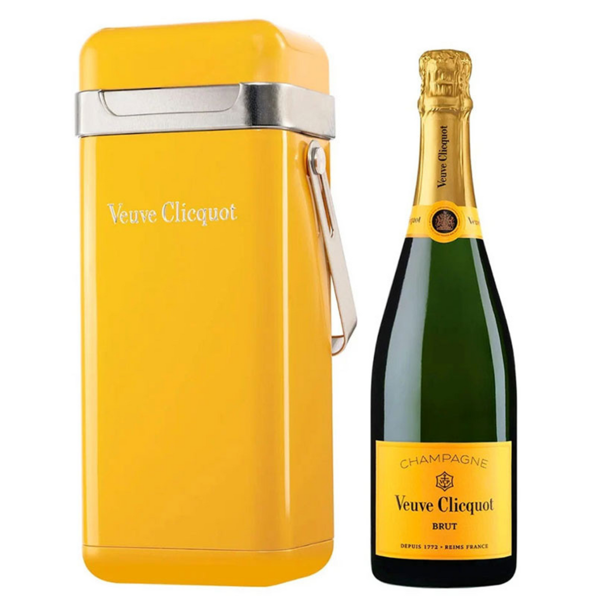 Veuve Clicquot Champagne Brut Yellow Label With Portable Cooler Gift Box