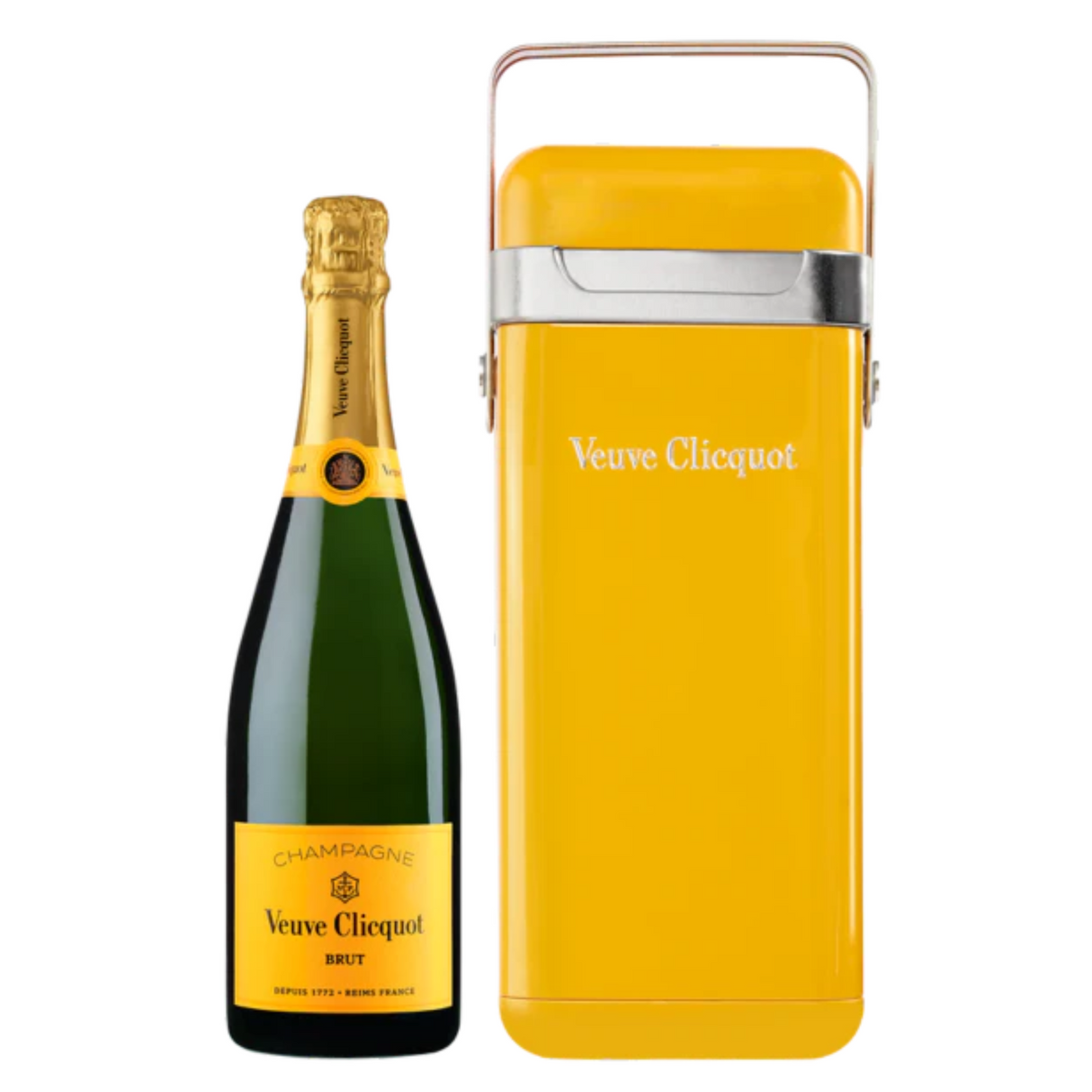Veuve Clicquot Champagne Brut Yellow Label With Portable Cooler Gift Box