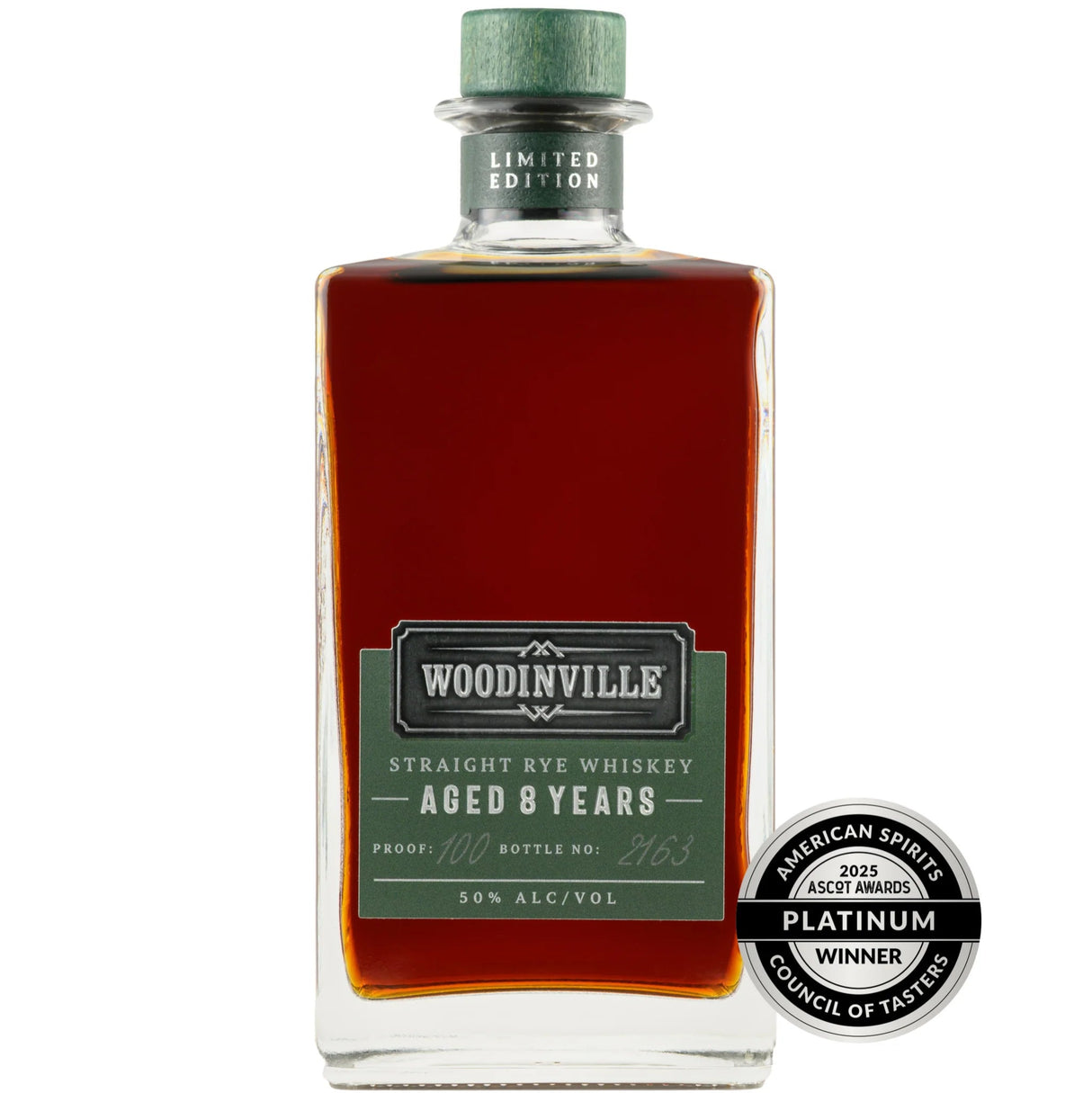 Woodinville Whiskey Co. Straight Rye Whiskey - 8 Years Limited Edition