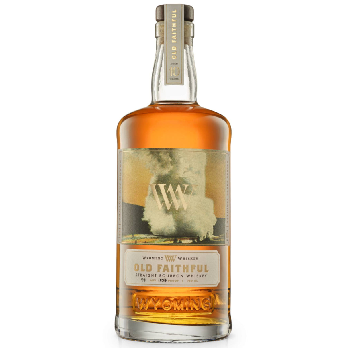 Wyoming Whiskey 10 Year Straight Bourbon Whiskey – Old Faithful | National Park Series