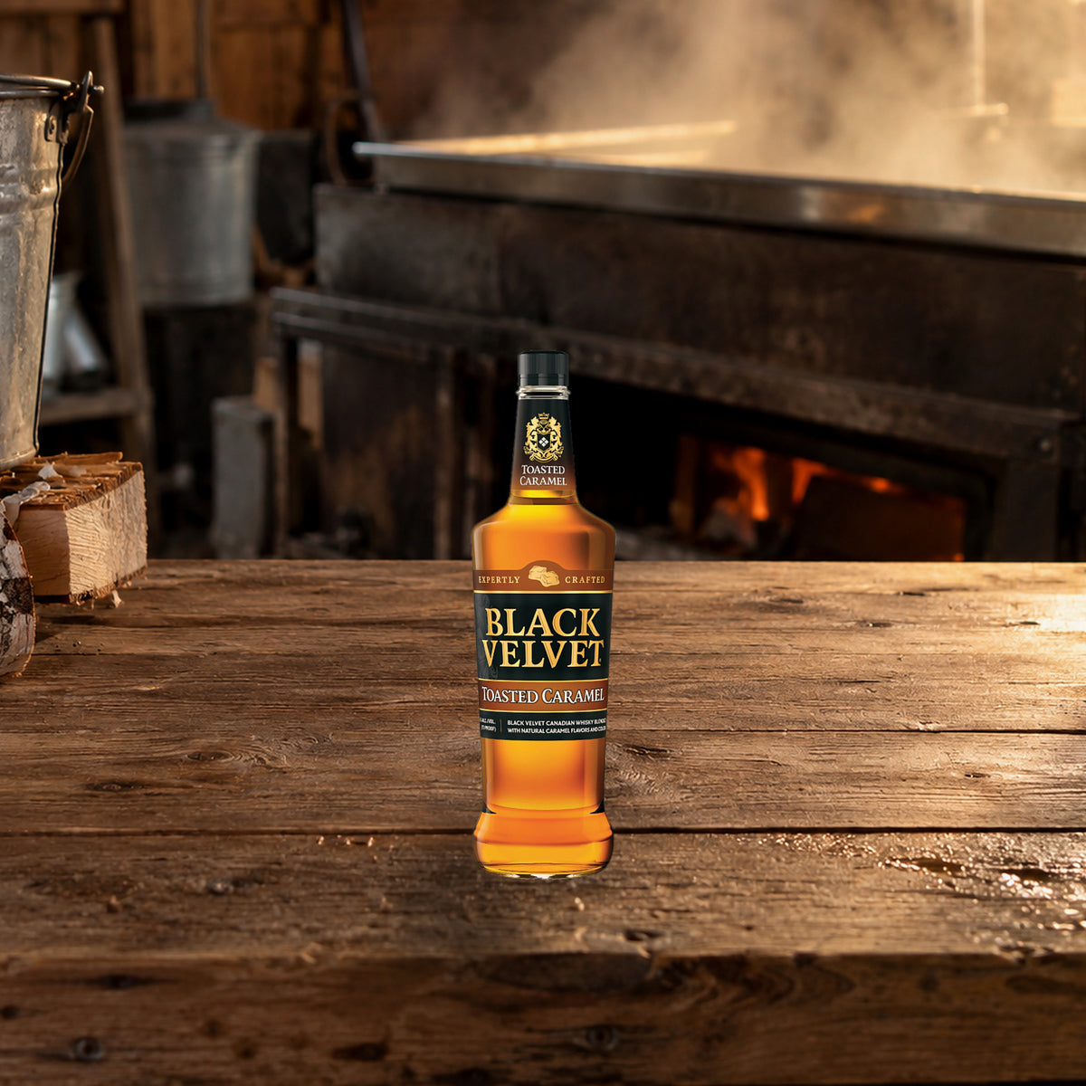 Black Velvet Toasted Caramel Flavored Whiskey sugar shack - Liquor Geeks