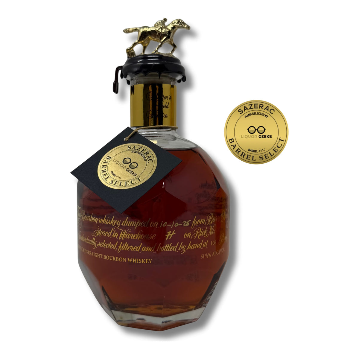 Blanton’s Gold Edition Single Barrel Bourbon – Liquor Geeks Barrel Select #117 – Store Pick