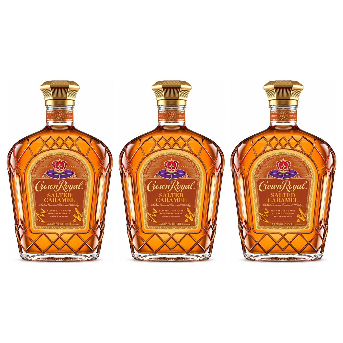 Crown Royal Salted Caramel Flavored Whiskey 3-Pack