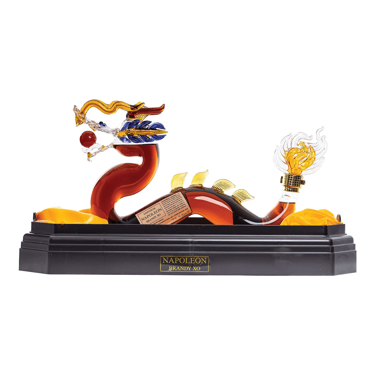 Emperor Napoleon Dragon XO French Brandy — on display base