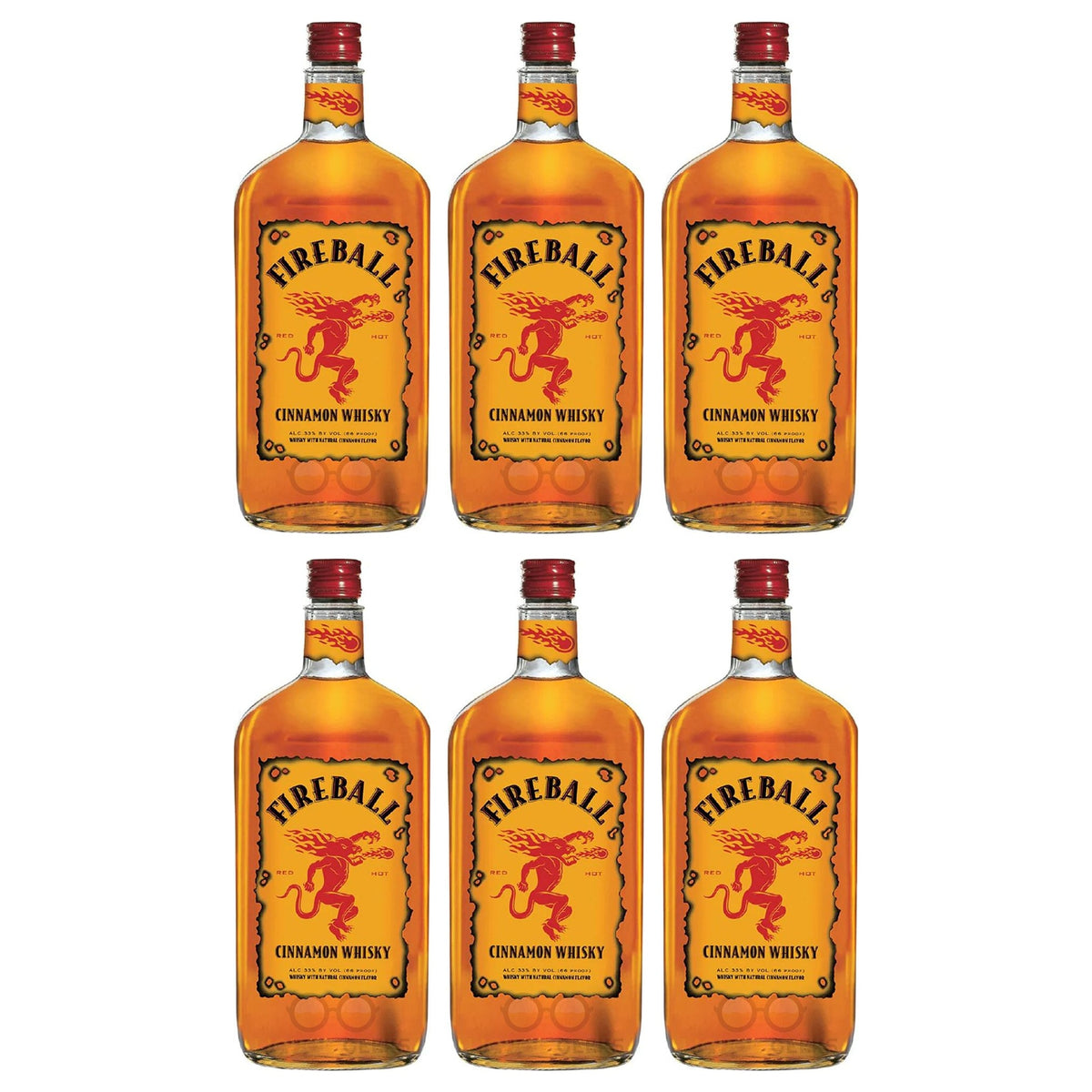 Fireball Cinnamon Whiskey 6-Pack