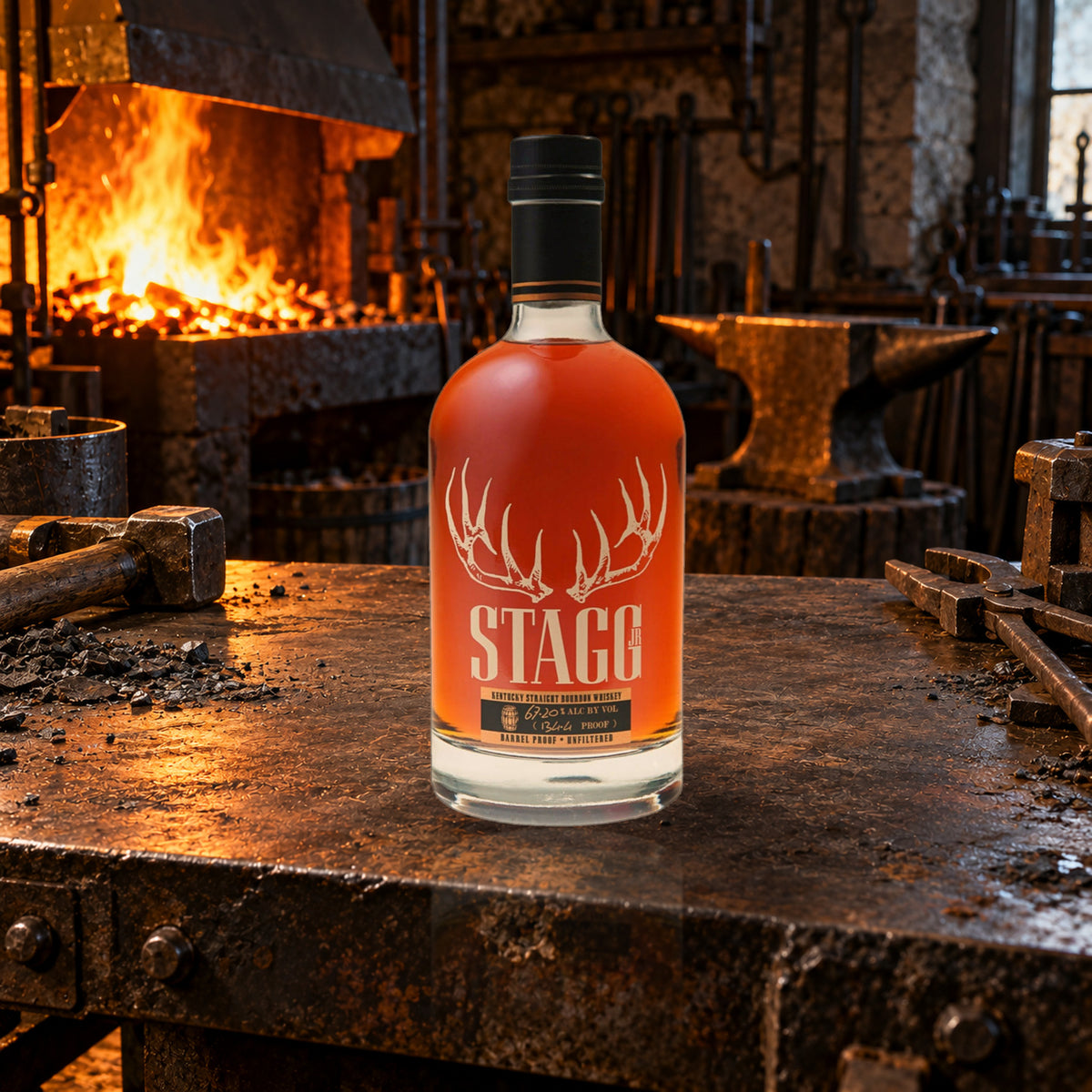 George T. Stagg Jr. Kentucky Straight Bourbon Whiskey forge bench - Liquor Geeks