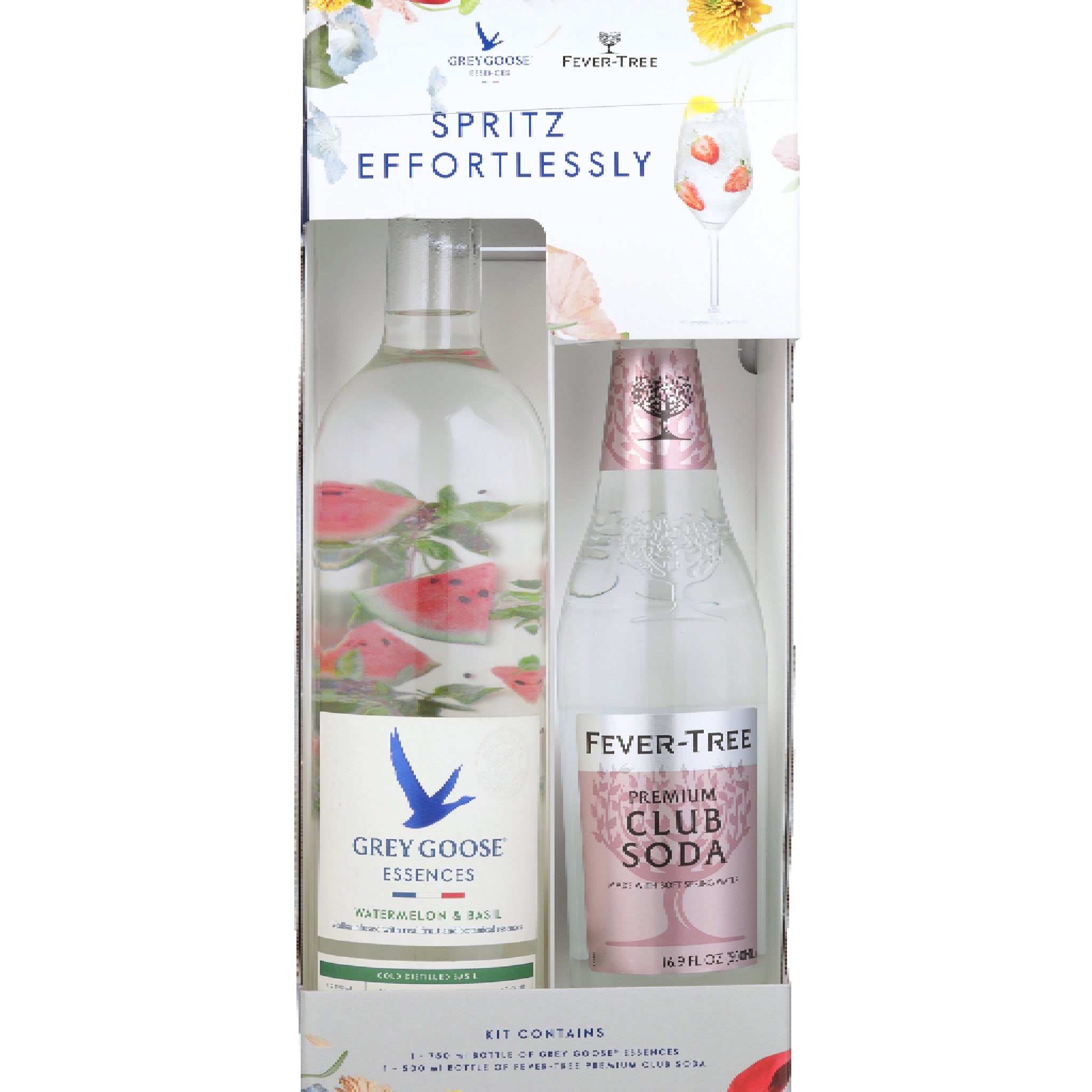 Grey Goose Watermelon & Basil Flavored Vodka Essences w/ Fever Tree Cl