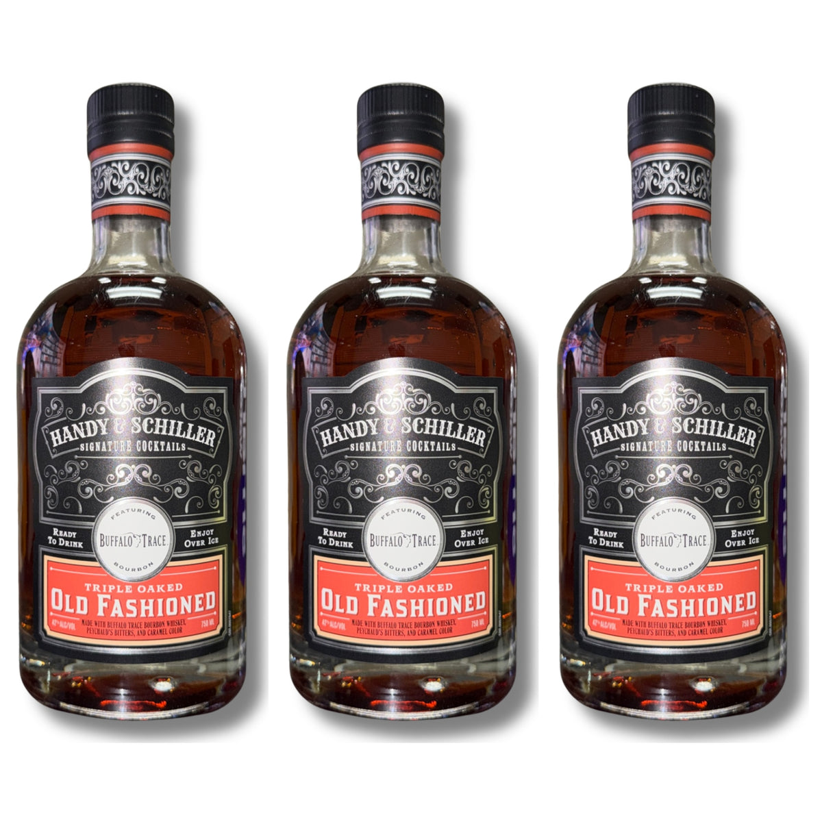 Handy And Schiller Triple Oaked Old Fashioned Signature Cocktail 3-Pack