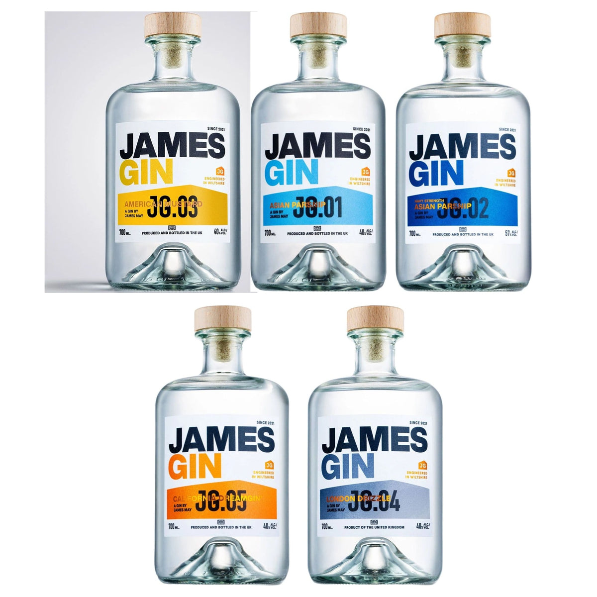 James Gin Five — JG.01 to JG.05