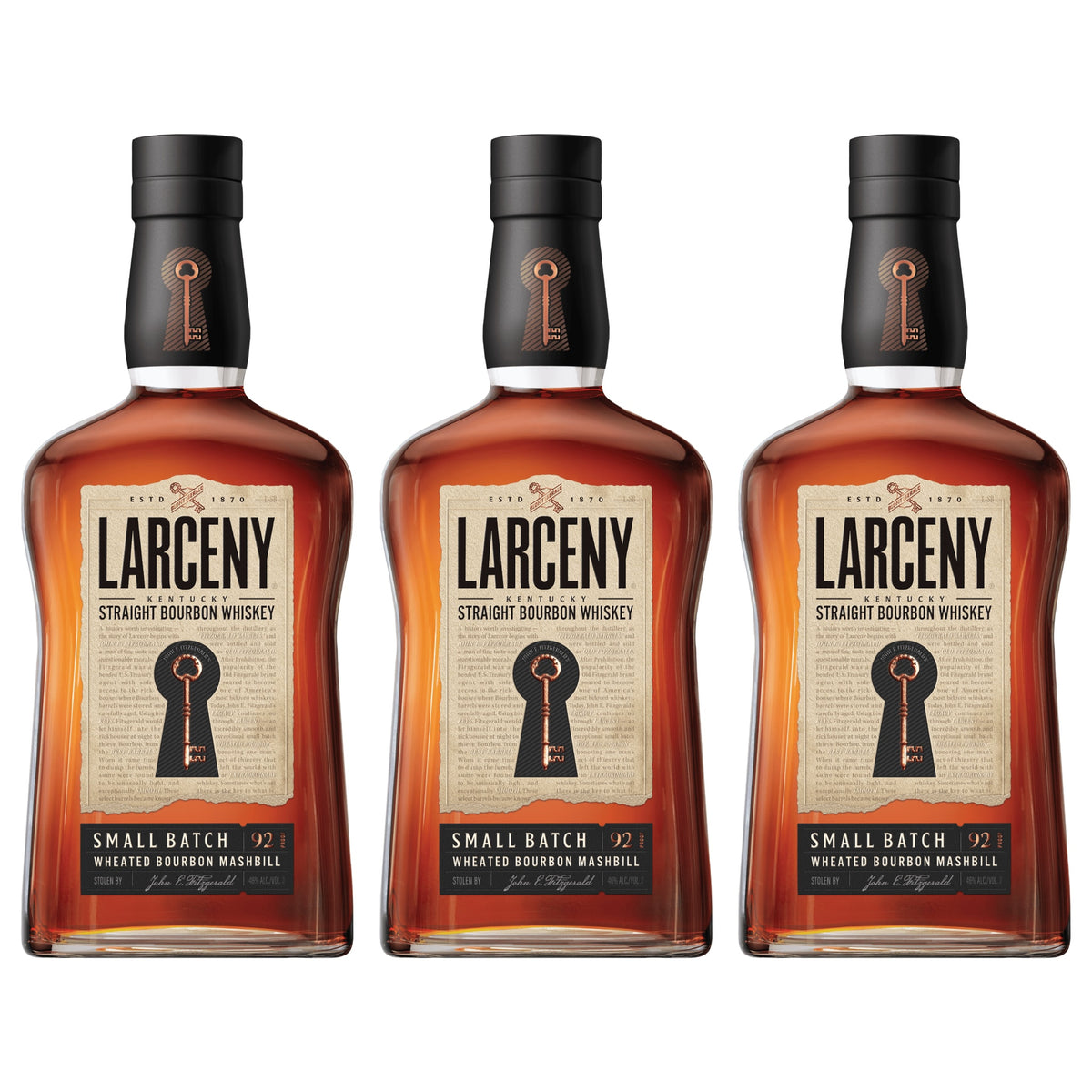 Larceny Straight Bourbon Small Batch Whiskey 3-Pack