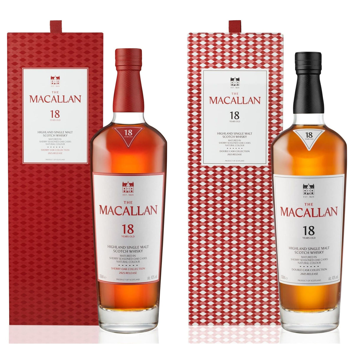 The Macallan 18 Year Sherry Oak & Double Cask Pair
