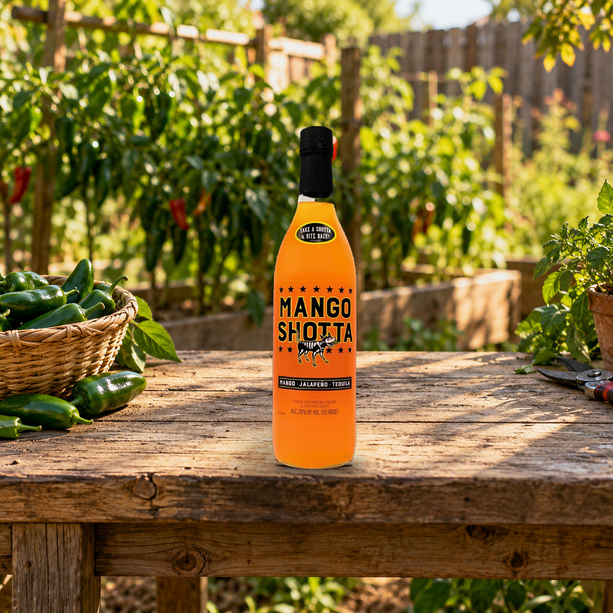 Mango Shotta Tequila chile garden - Liquor Geeks
