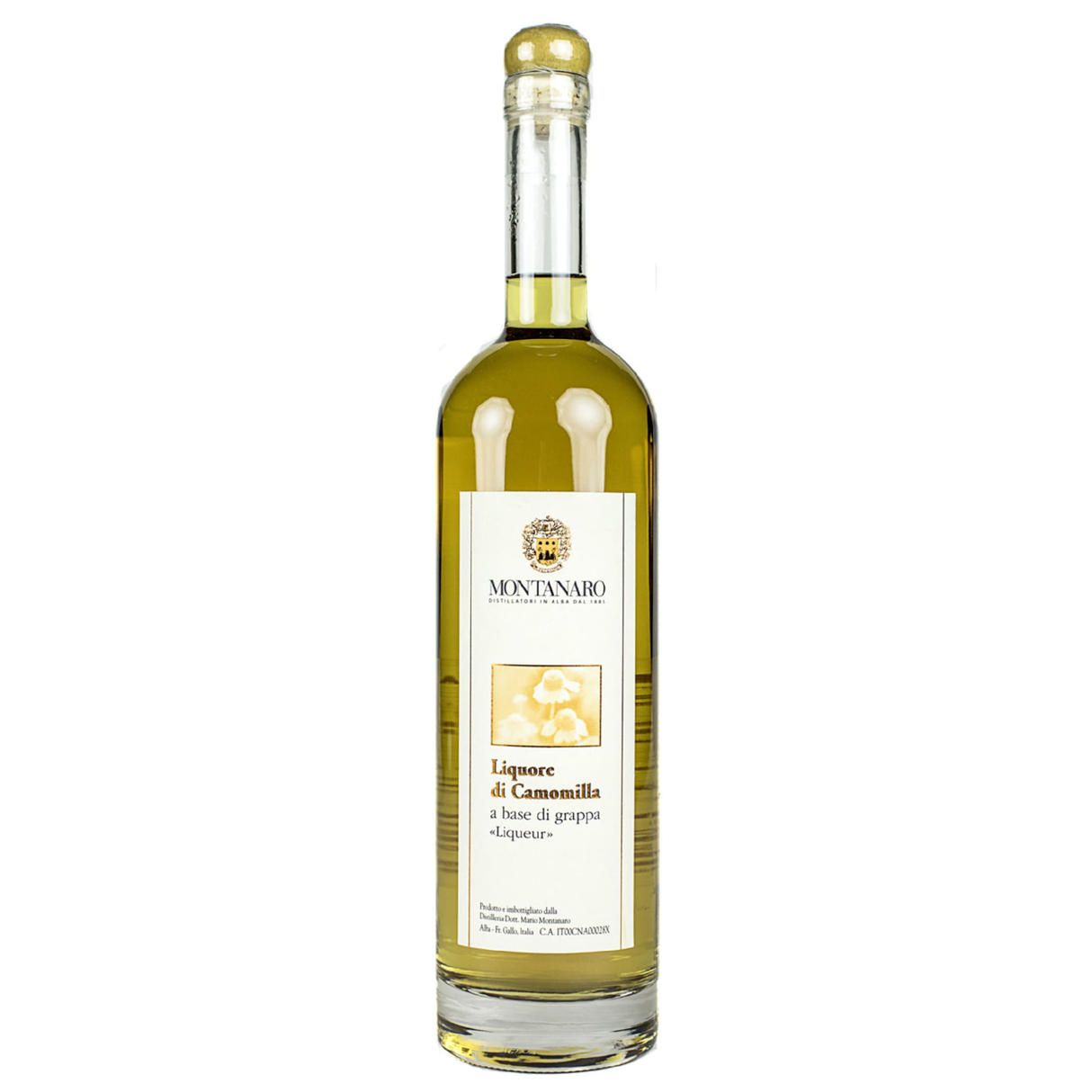 Montanaro Liquore Di Camomilla A Base Di Grappa - Liquor Geeks