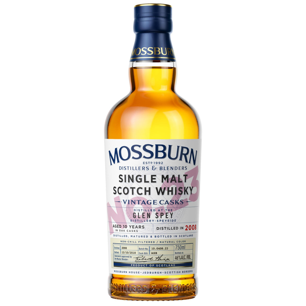 Mossburn Single Malt Scotch Glen Spey Distillery Vintage Casks No. 23 10 Yr - Liquor Geeks