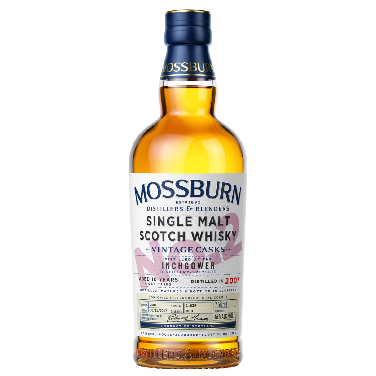 Mossburn Single Malt Scotch Inchgower Distillery Vintage Casks No. 2 10 Yr - Liquor Geeks