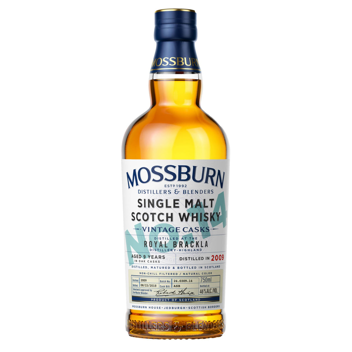 Mossburn Single Malt Scotch Royal Brackla Distillery Vintage Casks No. 14 9 Yr - Liquor Geeks