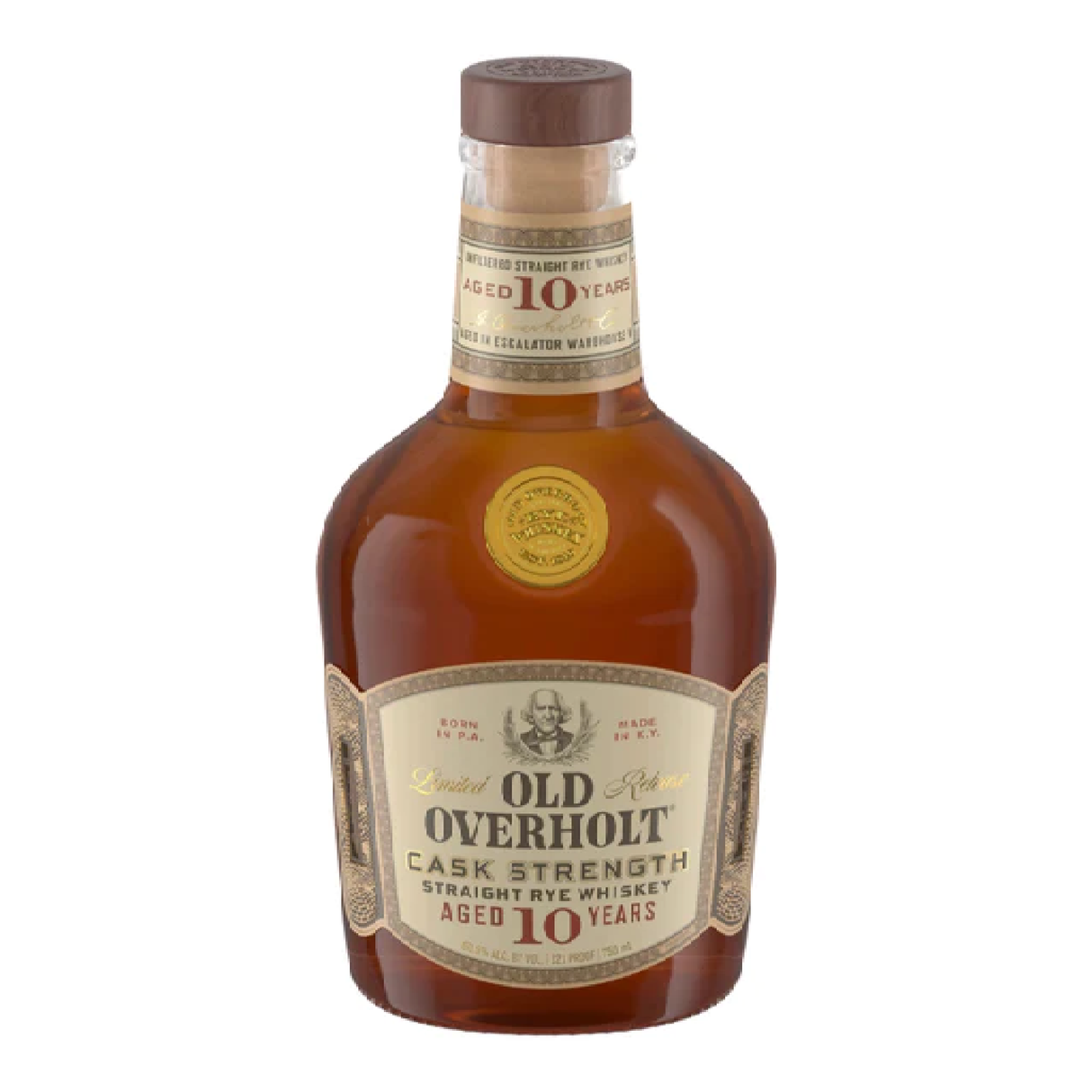 Old Overholt Straight Rye Whiskey Cask Strength Limited Release 10 Yr 121 Proof - Liquor Geeks