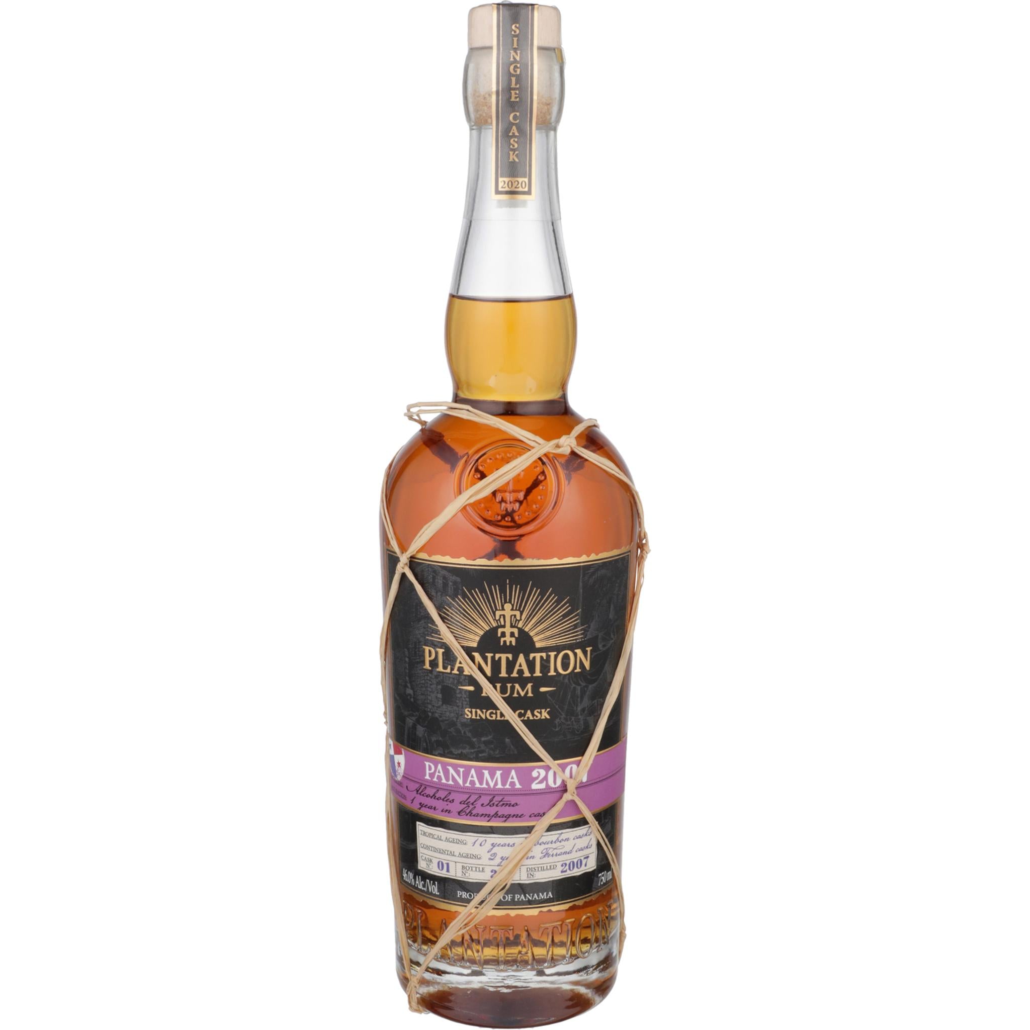 Plantation Gold Rum Single Cask Alcoholes Del Istmo Distillery Panama