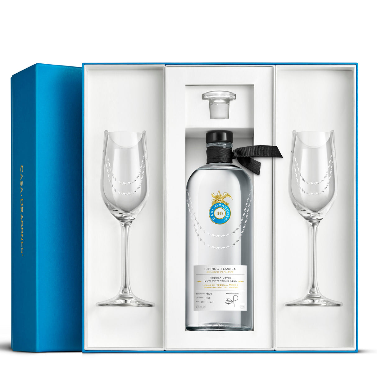 Casa Dragones Tequila Joven With Glasses