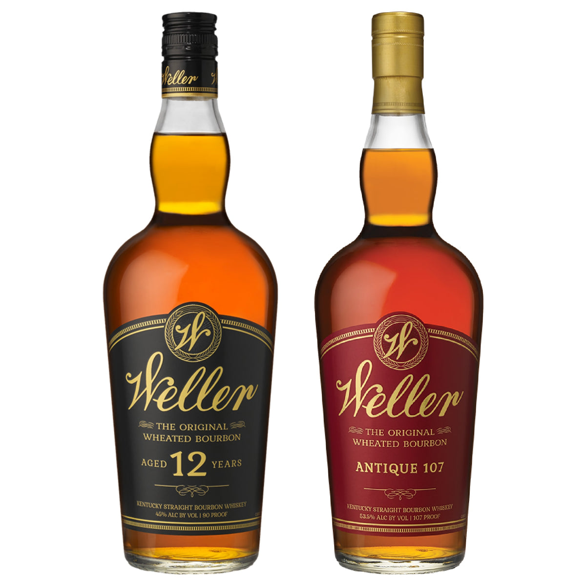 W.L. Weller 12 Year & Antique 107 Pair