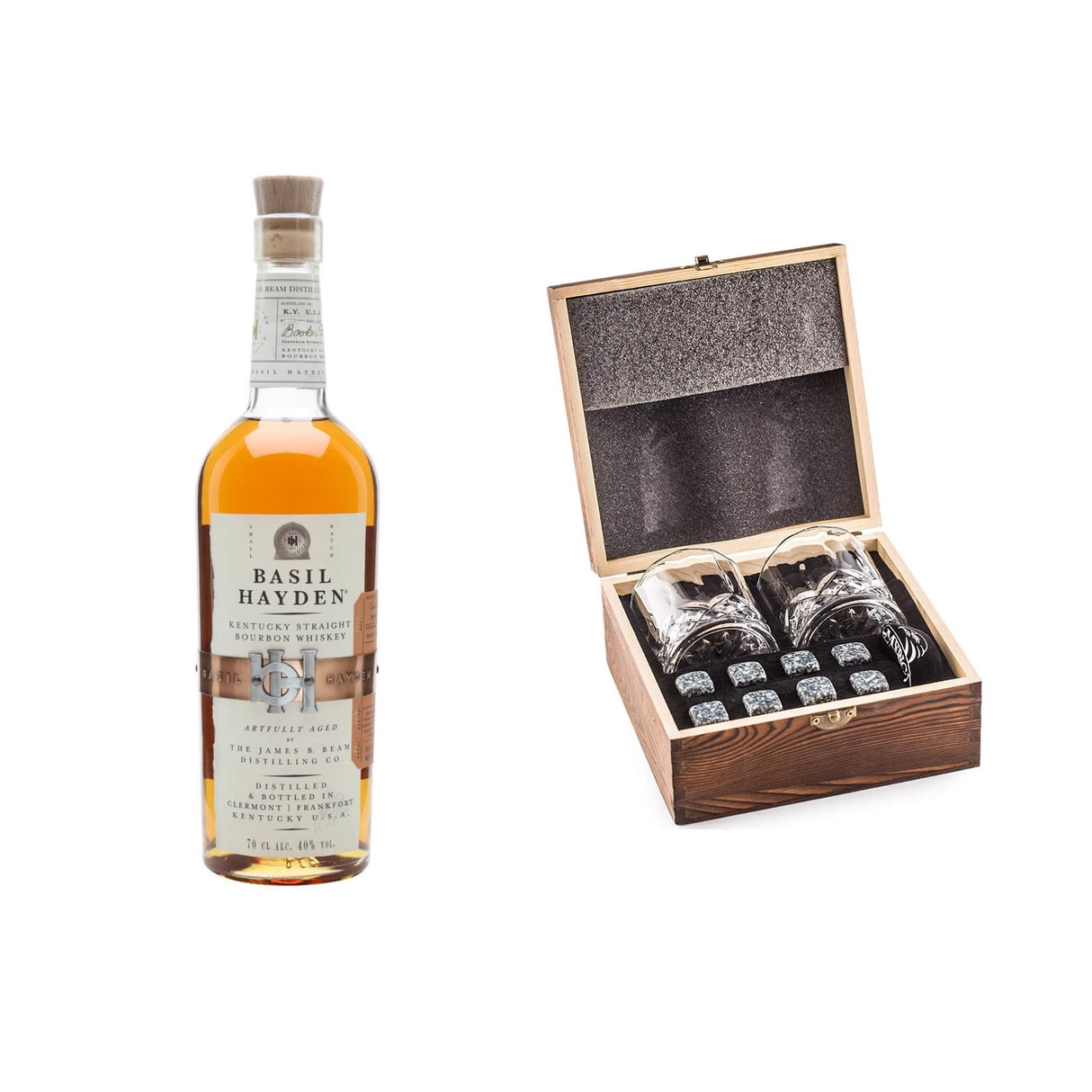 Basil Hayden's Bourbon Whiskey With Gift - Liquor Geeks