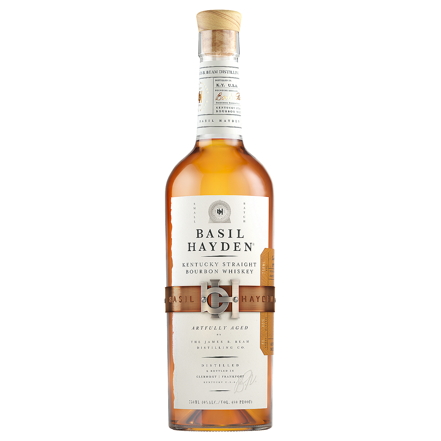 Basil Hayden's Straight Bourbon Whiskey bottle — Liquor Geeks