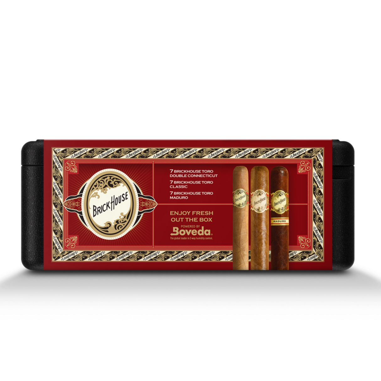 CigarBros X Brick House 21 Premium Cigars Set & Cutter + Personal Humidor by CigarBros