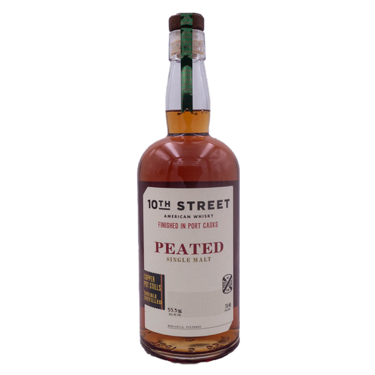 10th Street American Single Malt Whisky Peated Cask Strength Port Casks