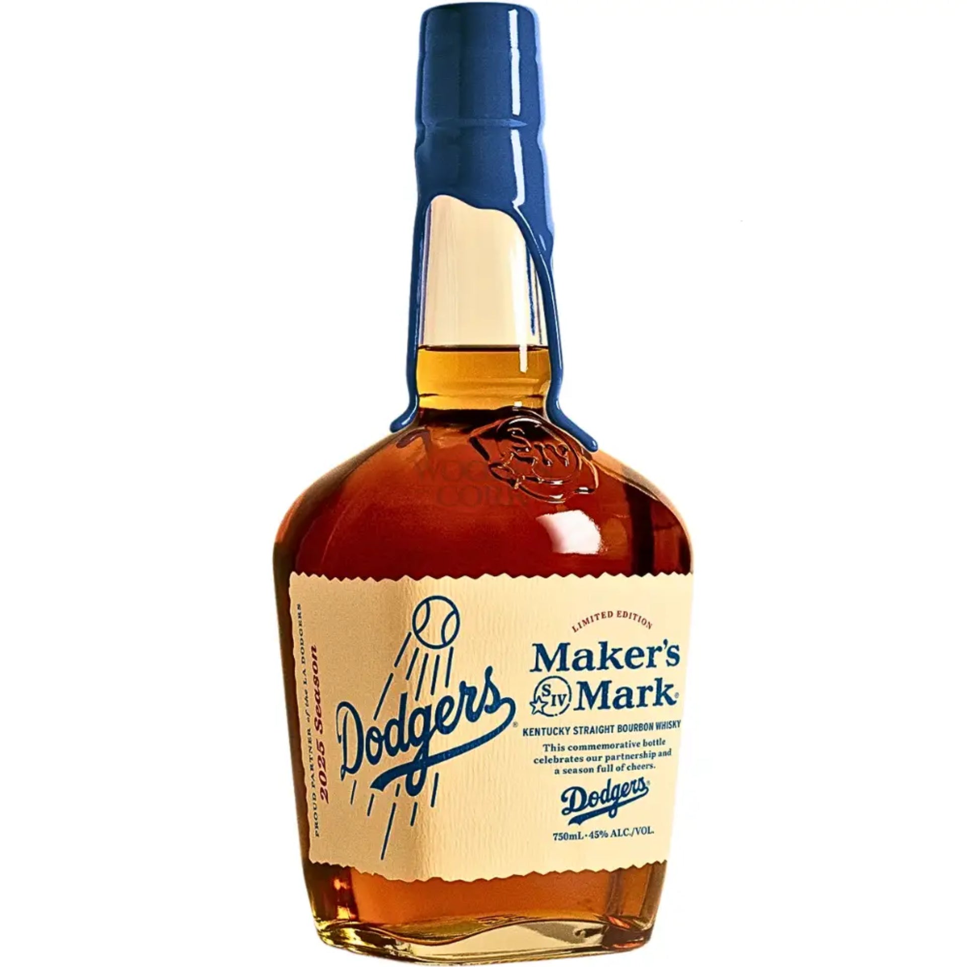 Maker's Mark Kentucky Straight Bourbon Whiskey MLB Dodgers Edition