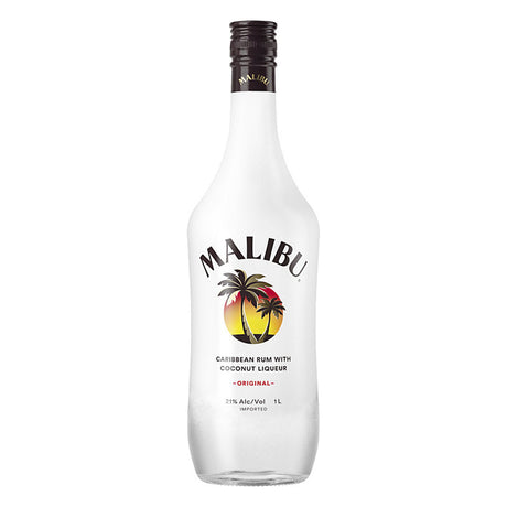 Malibu Coconut Flavored Rum Original 1 Liter