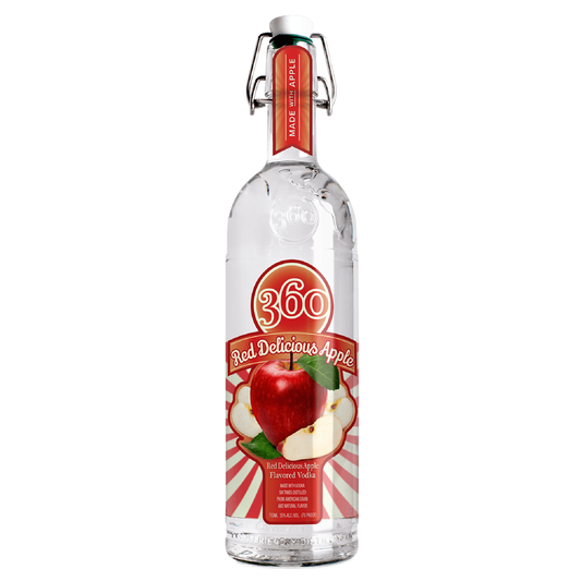 360 Red Delicious Apple Vodka - Liquor Geeks