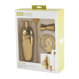 4-Piece Mixologist Barware Set in Gold-5