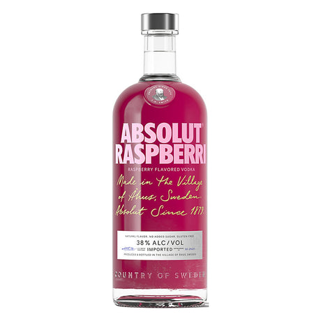 Absolut Raspberri Flavored Vodka 1 Liter