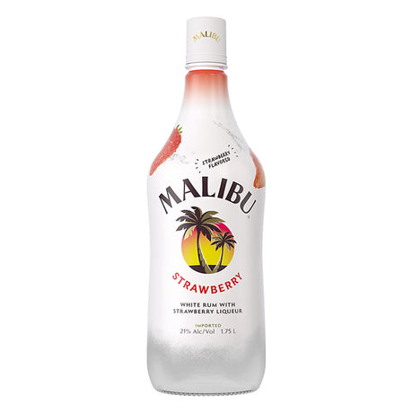 Malibu Strawberry Flavored Rum 1.75 Liter